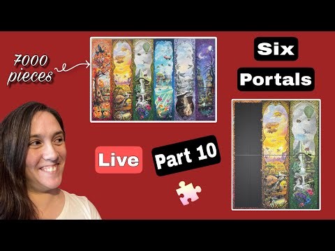 Building the 7000 PIECE Six Portals puzzle by Ravensburger LIVE! Part 10