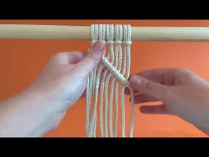 Easy, Beginner-Friendly Macramé Double Half-Hitch Knot Clove Hitch Tutorial