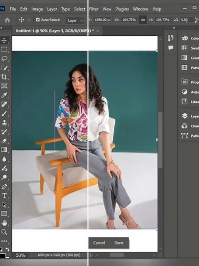 Straighten Any Photo in Photoshop | Fix Tilted Images Easily #phoshop #shorts #viralvideo #graphicbh