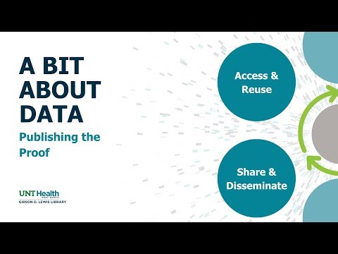 A Bit About Data: Publishing the Proof