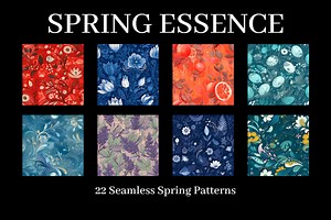 22 Spring Essence Seamless Patterns PNG Bundle, 4k-resolution, Premium Spring PNG Bundle, Spring PNG, Spring Patterns Png Download - Etsy UK