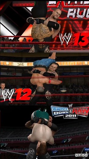 The Undertaker's Tombstone Piledriver: Comparing SVR 2011, WWE 12 & 13 #shorts #wwegames #wwe13