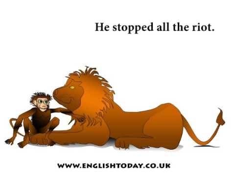 Learn English Fun: The Lion and the Monkey Limerick