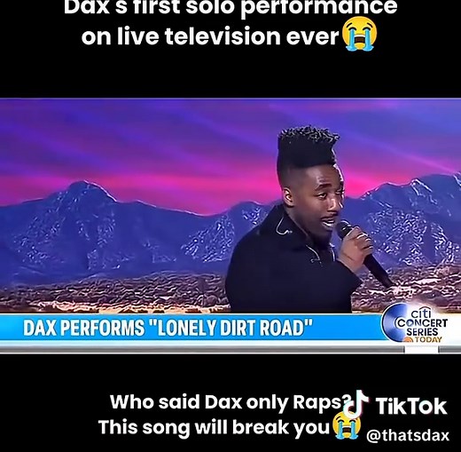 Performed 'Lonely Dirt Road' on Today Show — Dax Live Debut