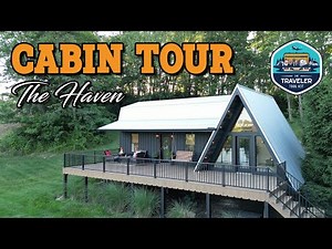 Tour a Modern A-Frame Cabin in the Country - AirBNB Rental Cabin: The Haven in Sugarcreek, Ohio