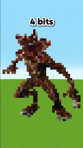 Minecraft Stranger Things Demogorgon:1 bit 2 bits 4 bits 8 bits 16 bits 32 bits 64 bits