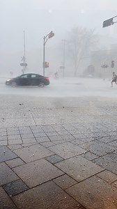 Wow! Look at this video of hail pouring down in Madison. You can hear just how hard the hail was coming down. TMJ4's Susan Kim's daughter sent this video from UW-Madison. Follow for the latest weather updates: tmj4.com/weather | TMJ4 News