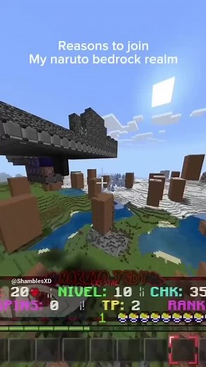 Realm code Pns75v6k3kg #naruto #realm #minecraft | Minecraft Realms