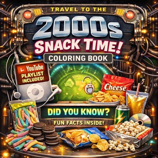 2000s Snack Time Coloring Pages Printable, Retro Treats Adult Coloring Book, Digital Download, Y2K Aesthetic, Nostalgia Gift - Etsy Canada