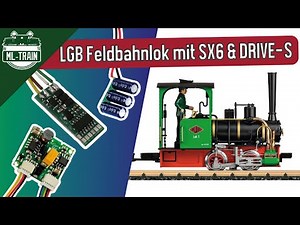 DRIVE-S digitization in the LGB narrow-gauge locomotive | SX6 sound, miniCap & steam generator