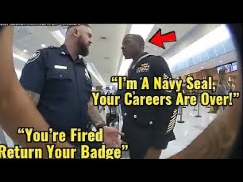 Cop Slams Black Navy SEAL in Dress Blues at Airport - 12 Minutes Later the Pentagon DESTROYS Careers
