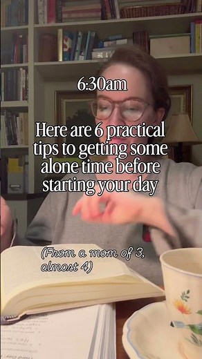 How to get alone time in the morning as a mom. Tips in the description 😊