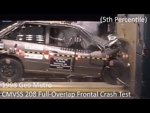 1995-2001 Geo / Chevrolet Metro / Suzuki Swift 3 Dr CMVSS 208 Full-Overlap Frontal Crash Test (5th)