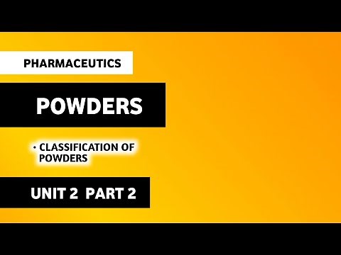 Classification Of Powders | Powders | Dusting Powders | Pharmaceutics | B Pharma First Semester