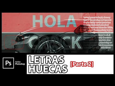 ▶ Como Hacer LETRAS HUECAS en Photoshop 2021 [ Parte 2 ✂ ]