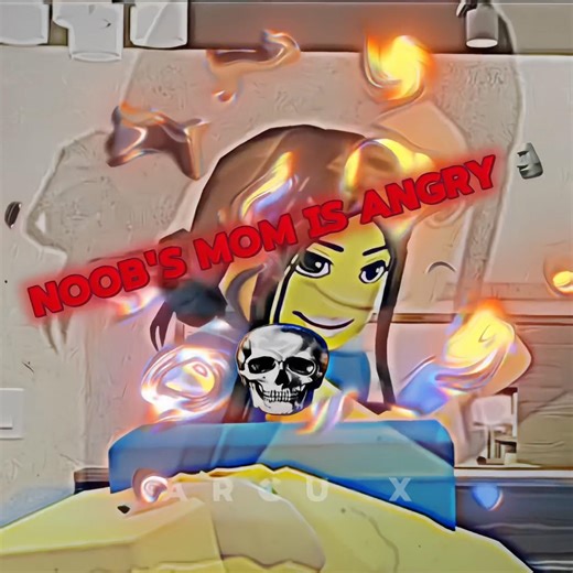 Noob’s mom is angry ☠️#animationmeme