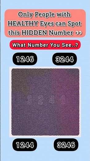 👁Are your EYES HEALTHY? Take this HIDDEN number VISION test! #shorts #trustonallah #gk #puzzle #fyp