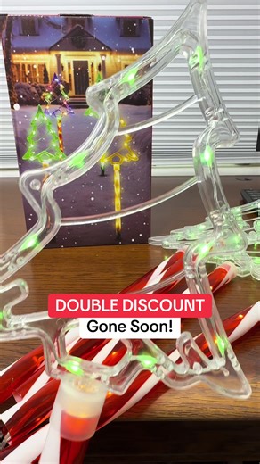 Christmas Tree Pathway Lights #christmasdecor #christmasoutsidedecor #deckthehalls #musthaves #tistheseason