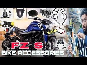 FZ S AMAZING ACCESSORIES 😳😳 //YAMAHA BIKE ACCESSORIES //FZ S MODIFIED//BIKE MODIFIED 🔥🔥