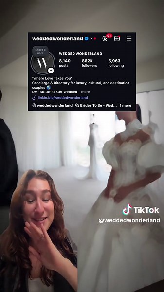 Stunning Wedding Dress Reveal at Jasmin's Luxury Wedding