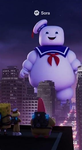 Spongebob Ghostbusers #Sora2 #ghostbusters #movies #spongebob #spongebobsquarepants