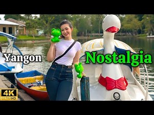 A Burmese Girl at the Happiest Place in Yangon, Myanmar. (Burma)