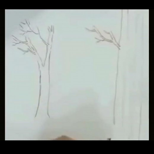 How to Draw Tree Branches – Easy Pencil Sketch Tutorial