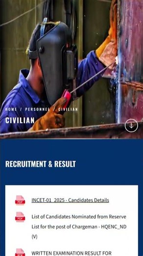#navy #incet 2025 candidate details available