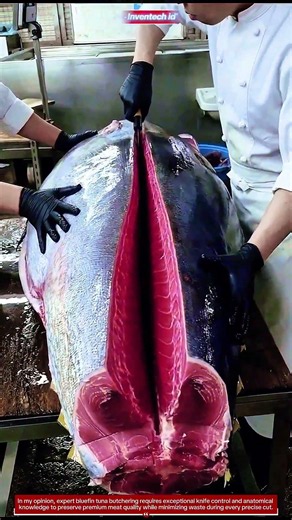 Bluefin Tuna Butchering : How Master Chefs Create Perfect Fillets