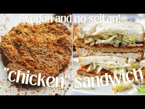 CRISPY Baked Vegan "Chicken" Cutlets + The Best Sandwich