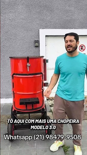 Cold draft beer with the draft beer and beer cart for João Pessoa #chopeira