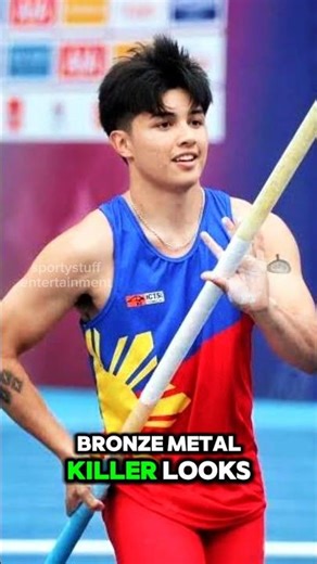 Filipino-American Pole Vaulter Elijah Cole Shocks SEA Games Fans! #viral #sports #shorts #polevault