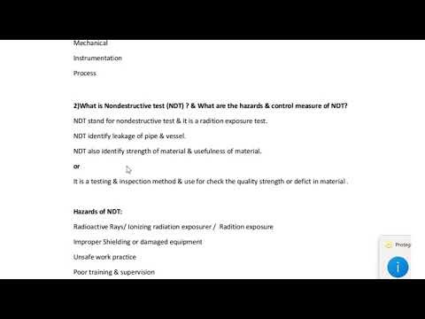 Full information about Hydrotest & Radiography