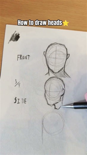 How to draw heads#art#tutorial#drawing