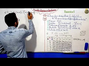 Exercice 1 sur le variable aléatoire et distribution partie 1