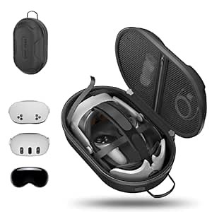 Amazon.com: APEXINNO Large Carrying Case for Meta Quest 3/3S/2 Accessories – VR Travel Bag for Oculus Headset,Elite Strap,Accessories – Protective Storage Case for Oculus Quest 3/3S/2 : Video Games