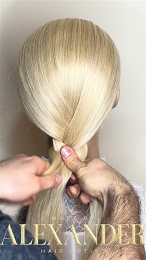 HAIRSTYLING LONGHAIR UPDO TUTORIAL Royal Low Bun Hack #made_by_alexander