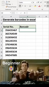 461K views · 3.2K reactions | Generate barcodes in excel  #exceltutorial #exceltips #exceltricks #spreadsheets | Time to Office | Facebook