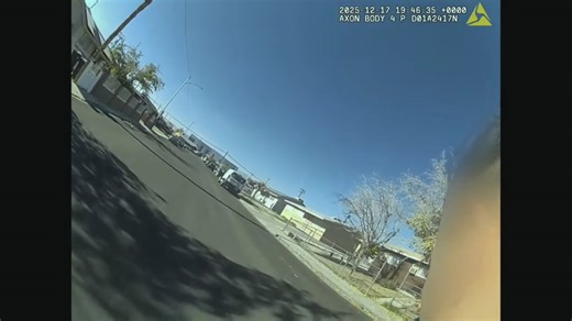 Body camera footage released of Las Vegas armed robbery police shooting