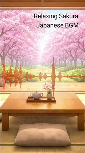 和の音でリラックスできる癒しBGM🌸 #桜 #和風 #リラックス #chill #shorts #BGM