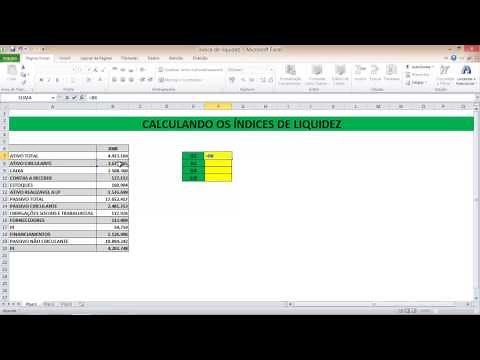 Análise Financeira - Calculando os Índices de Liquidez
