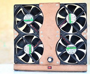 DIY Cordless Table Fan From Scrap