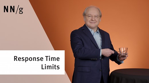 The 3 Response Time Limits in Interaction Design (Video)