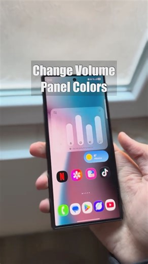 Change Volume Panel Colors on Samsung
