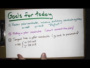 Working in polar and graphing (Calc 2; Lecture 10; Spring 25)