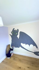Should I bring back the Toothless wall mural? 🎨 I’m so excited for the live action! | Jamie Jo Art