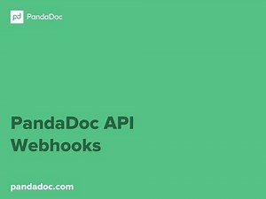 PandaDoc API Webhooks