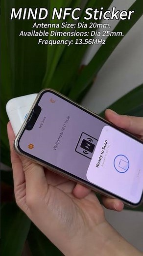 📌 Ultra-Thin NFC Sticker by MIND #iot #smartphone #tech