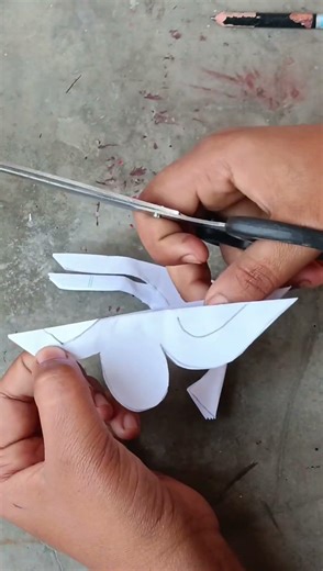 How to make paper cutting flower & Rongoli design Flower 🌹🌷😍#handwork #paperart