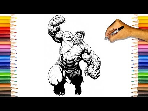 The Incredible HULK Coloring Book | Hulk Smash Coloring Pages 🦎🐱‍🐉🐱‍🐉